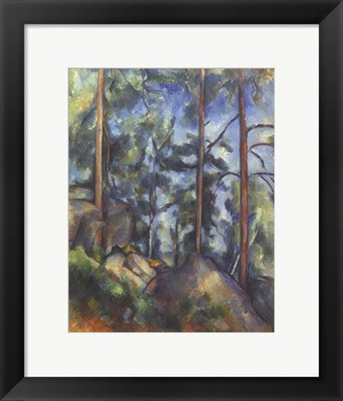 Framed Art Pines, 1896-99 by Paul Cezanne Wall Decor 18x24 Artwork